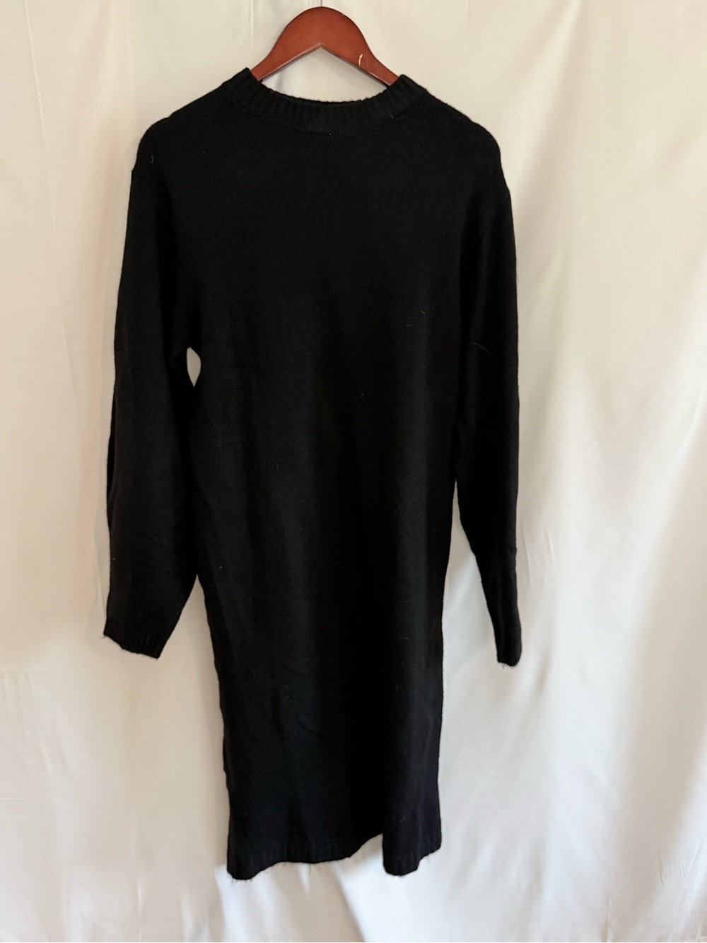 Black Maternity Sweater Dress